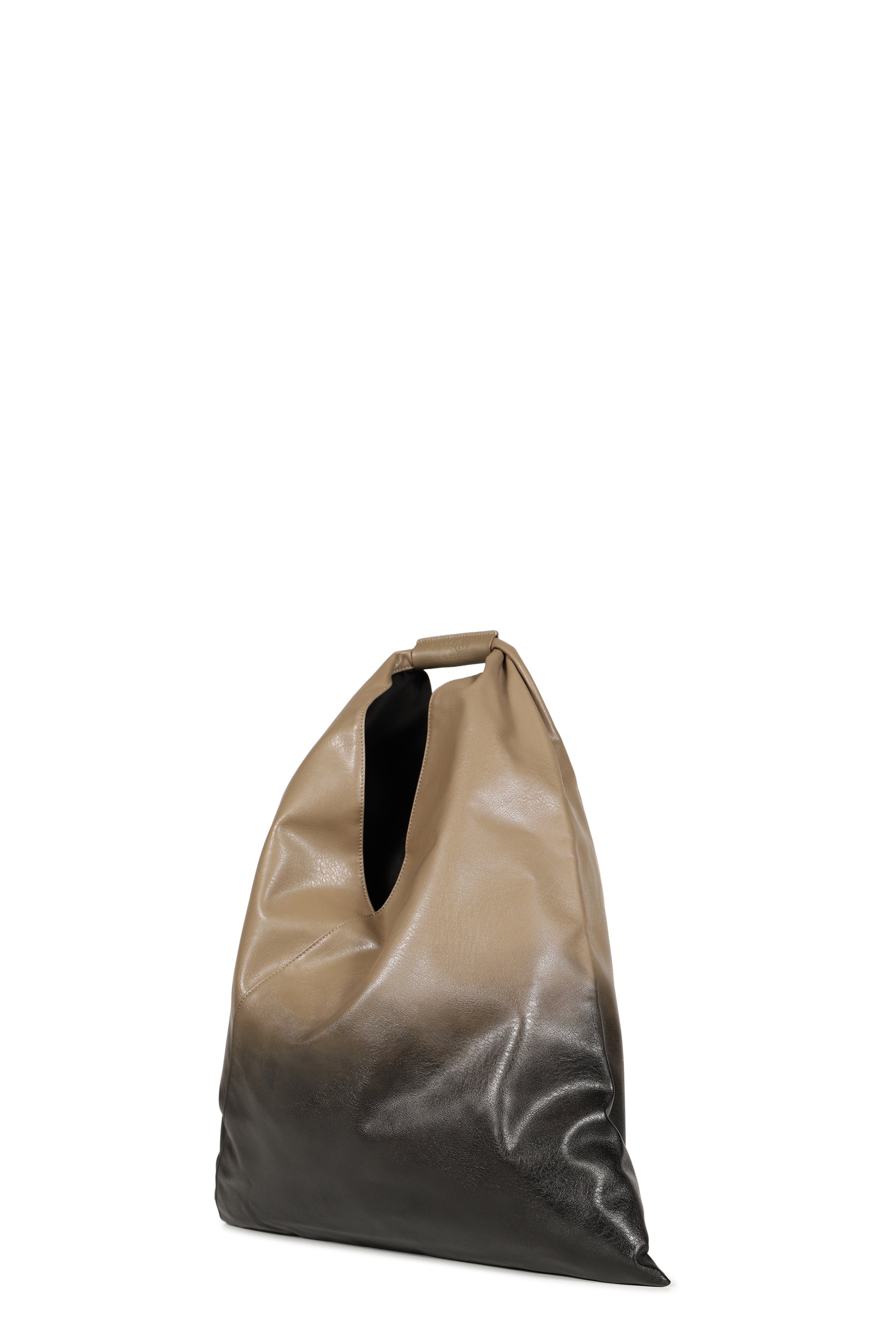 CLASSIC JAPANESE HANDBAG / EARTH CON SPRUZZATURA NERA OPACA