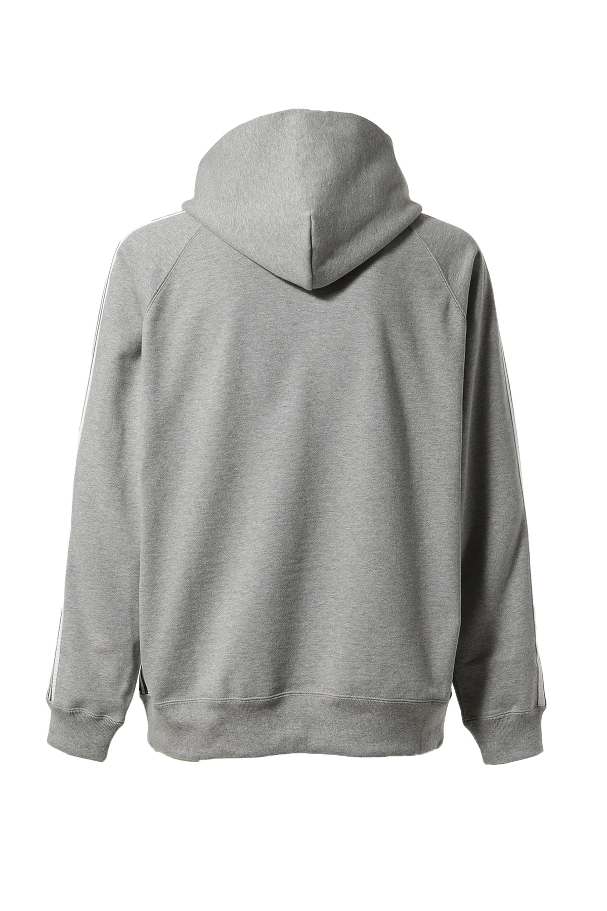 ZIPPED TRACK HOODY - COTTON JERSEY (EXCLUSIVE) / GRY