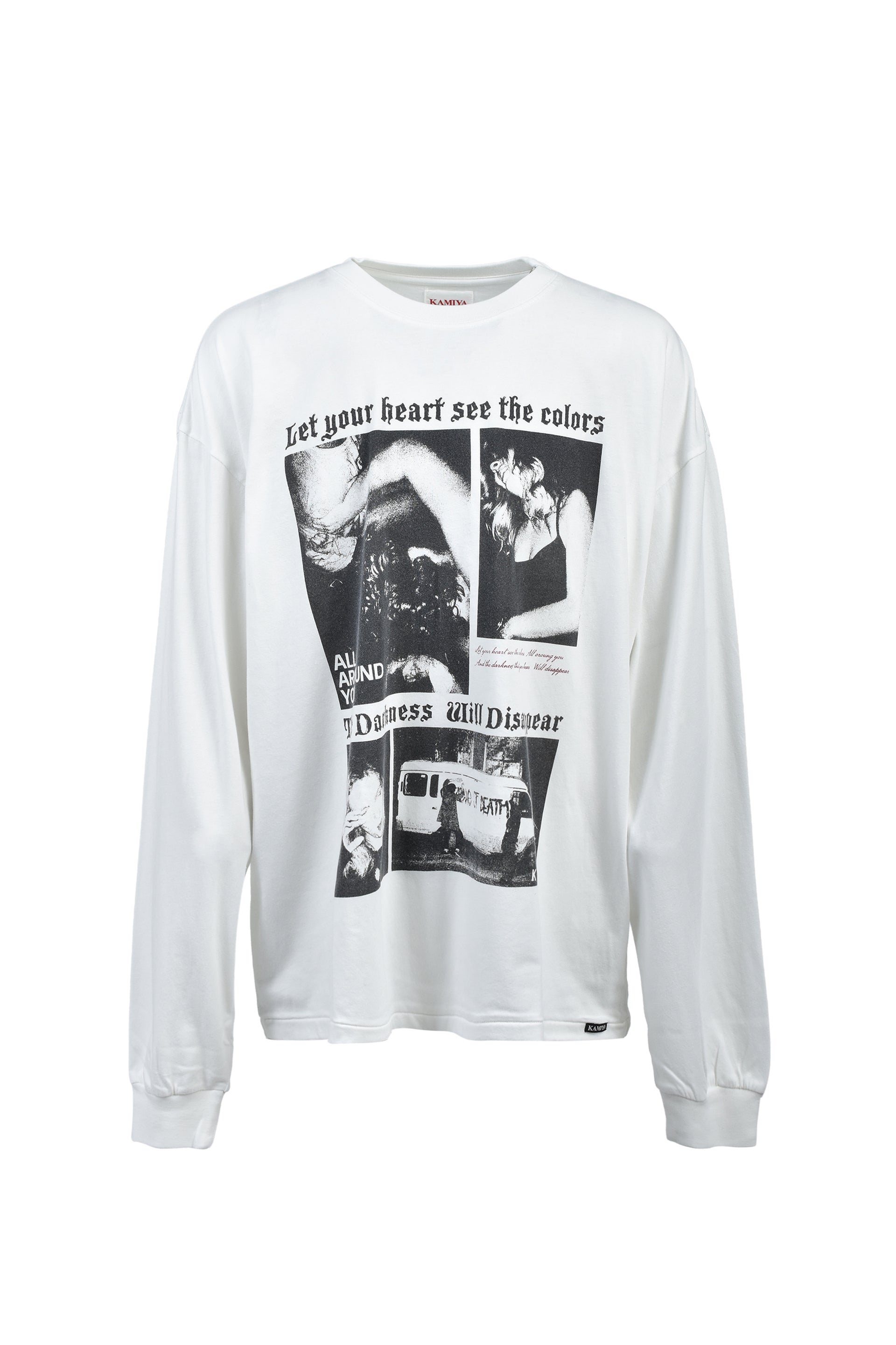 “ALL AROUND YOU” L/S TEE T/C / WHT