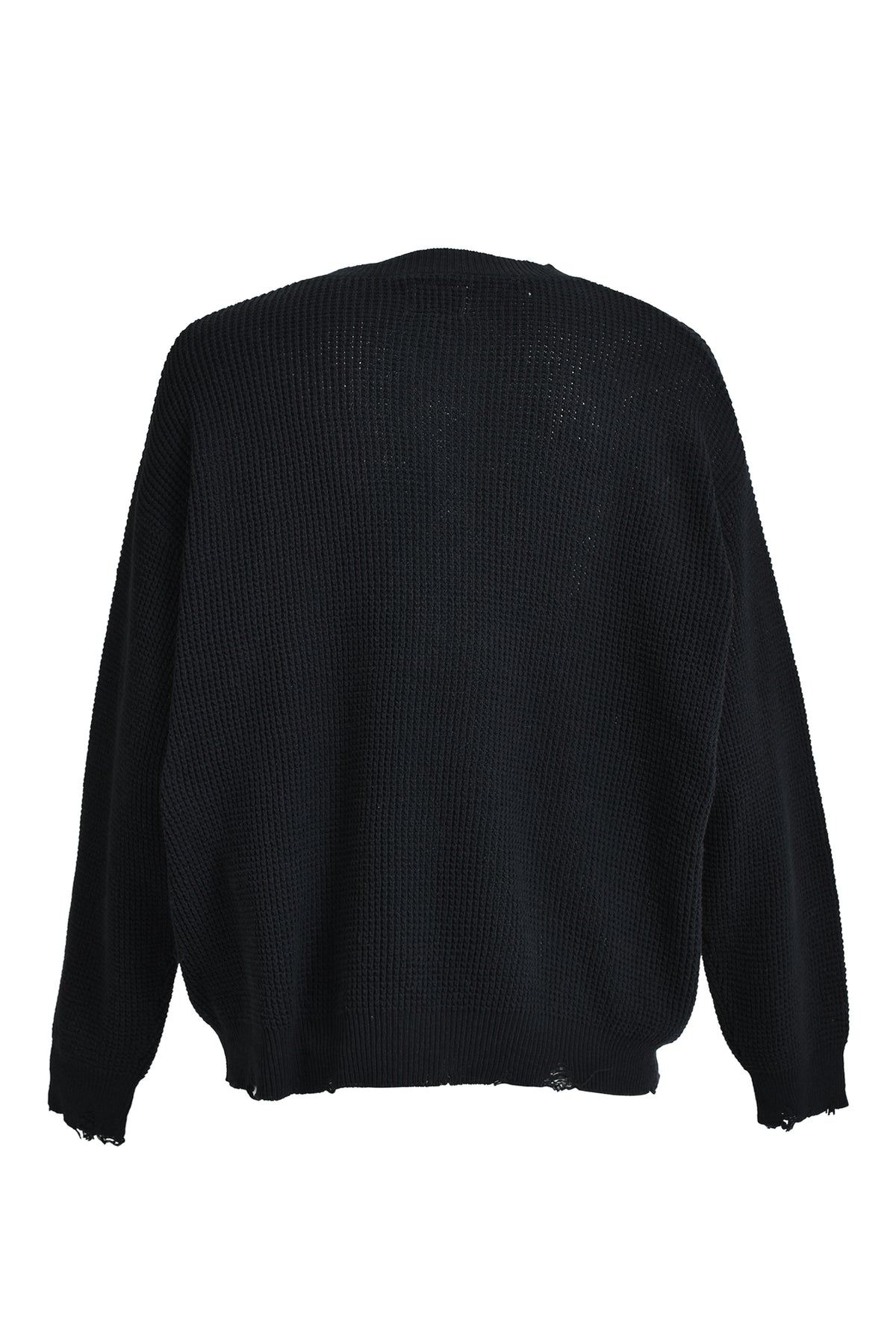 HENRY NECK KNIT PULLOVER / BLK