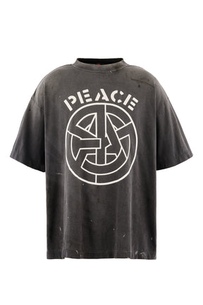 BKM_SS T-SHIRT/PEACE / BLK