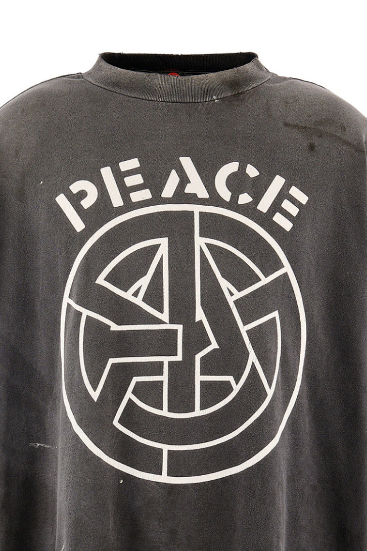 BKM_SS T-SHIRT/PEACE / BLK