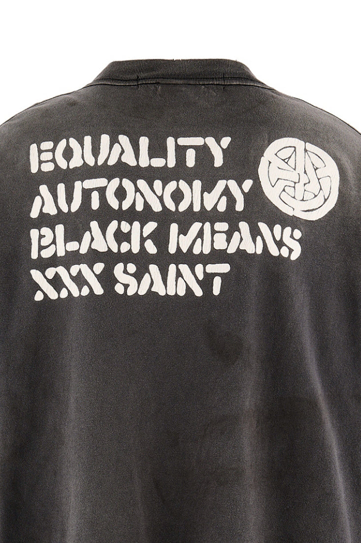 BKM_SS T-SHIRT/PEACE / BLK