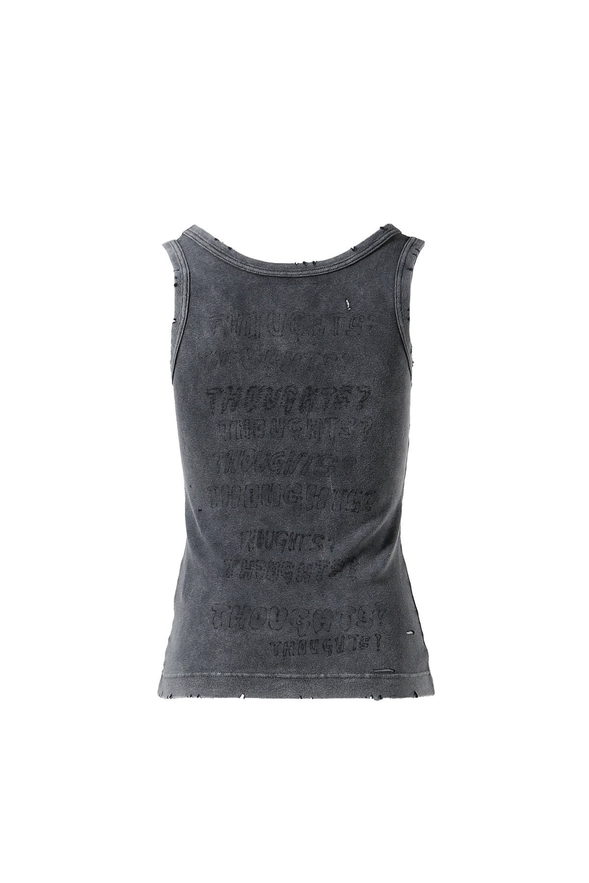 BLEACHED TANKTOP / BLK