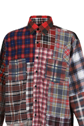 FLANNEL SHIRT -> STRAIGHT HEM SHIRT / ASSORTED