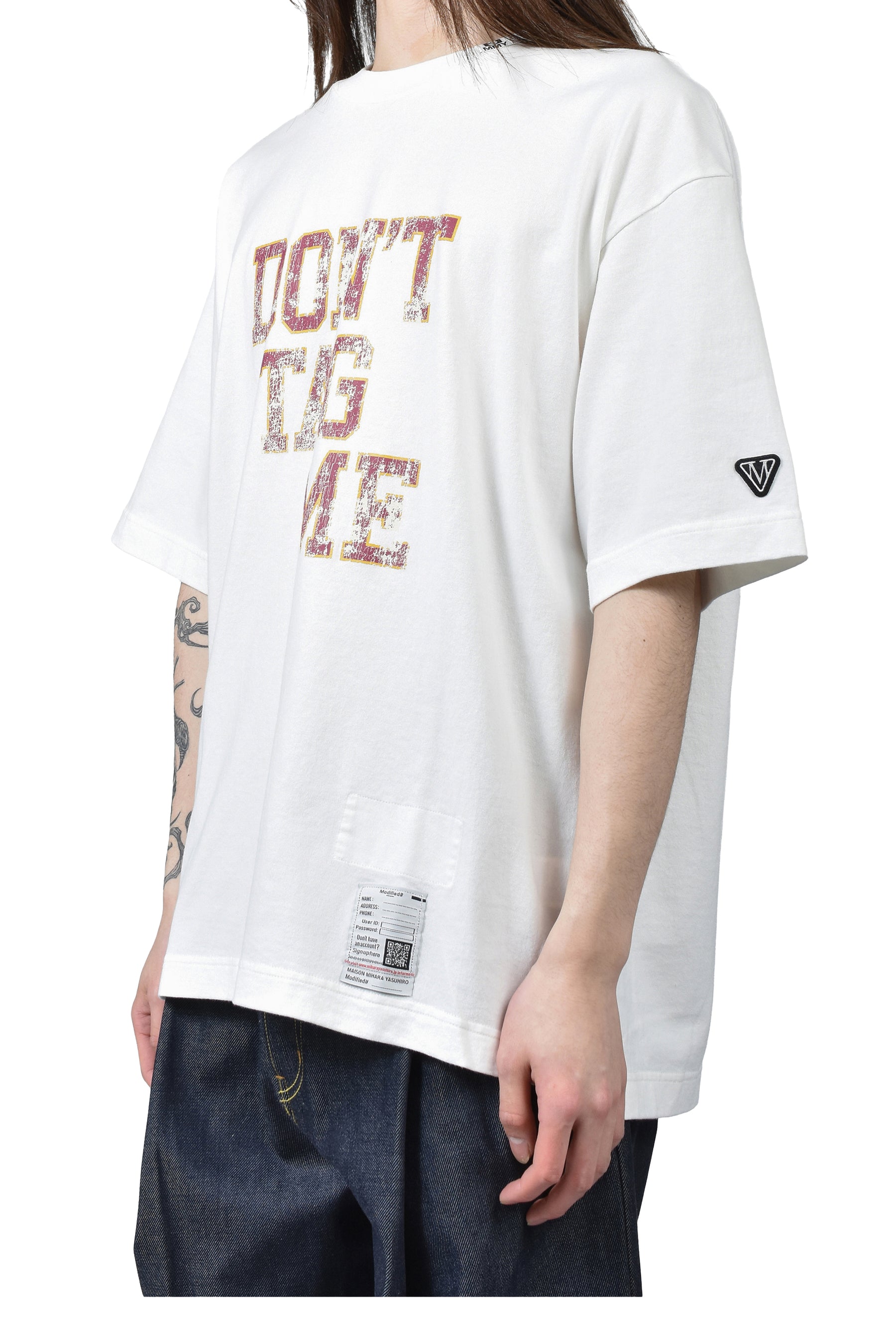 Maison MIHARA YASUHIRO DON'T TAG ME PRINTED TEE / WHT