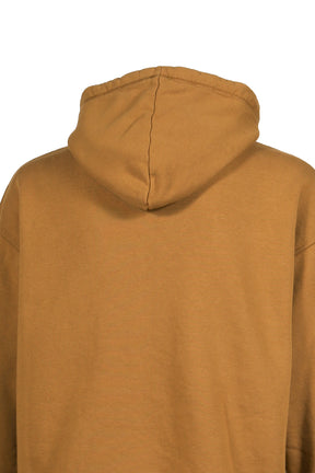 RELAX FIT ZIPPED HOODIE / COCOA