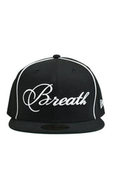 BREATH × NEW ERA SCRIPT LOGO PIPING 59FIFTY / BLK