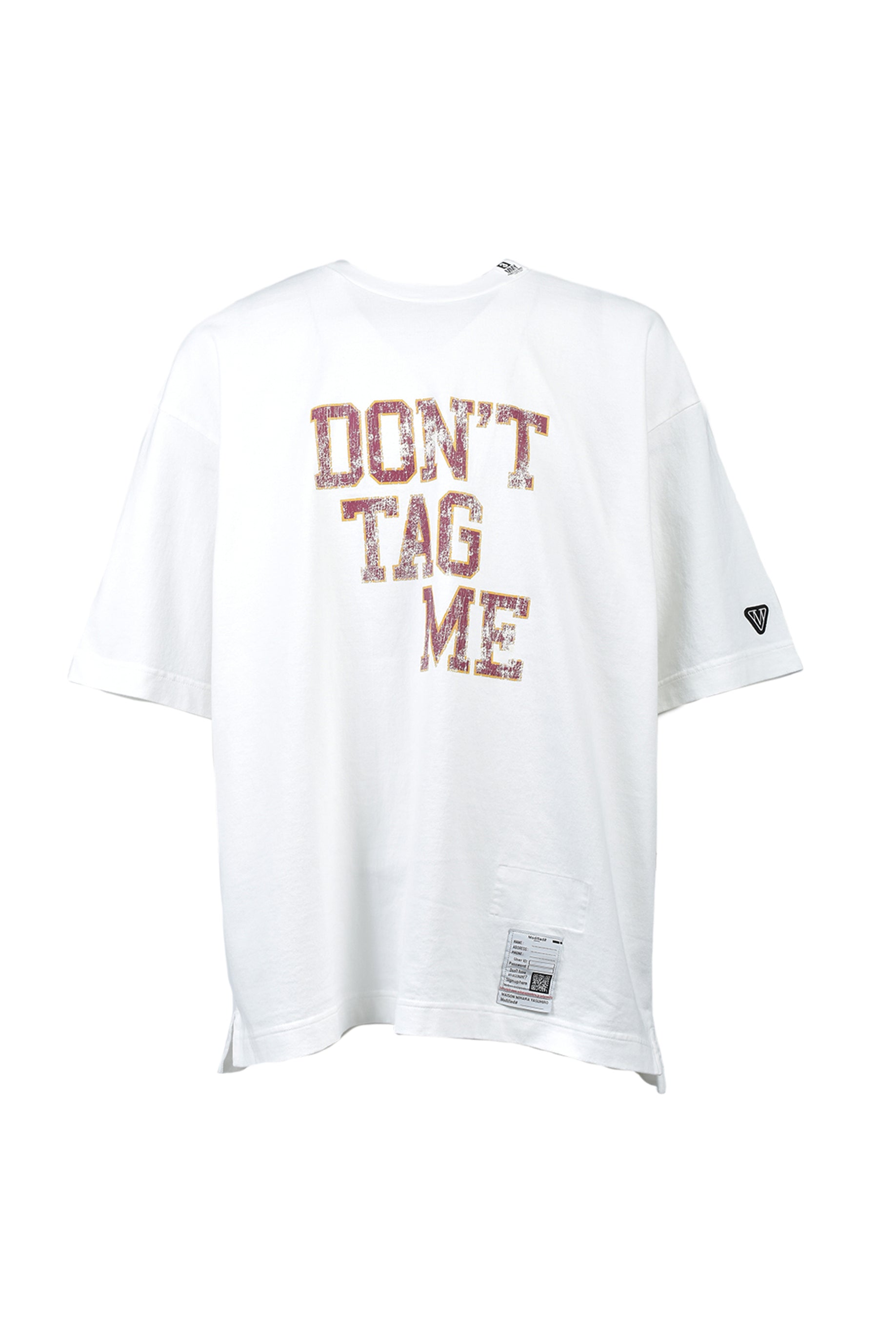 DON'T TAG ME PRINTED TEE / WHT
