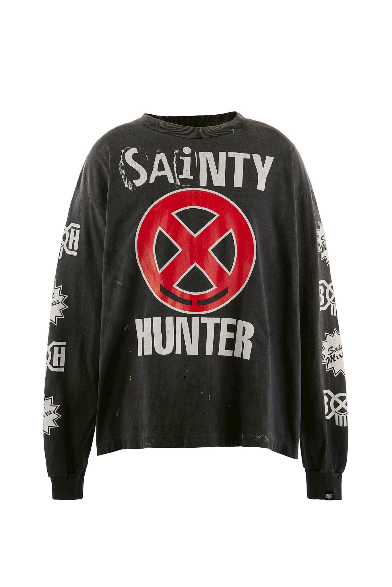 BH_LS T-SHIRT/SAINTY HUNTER / BLK
