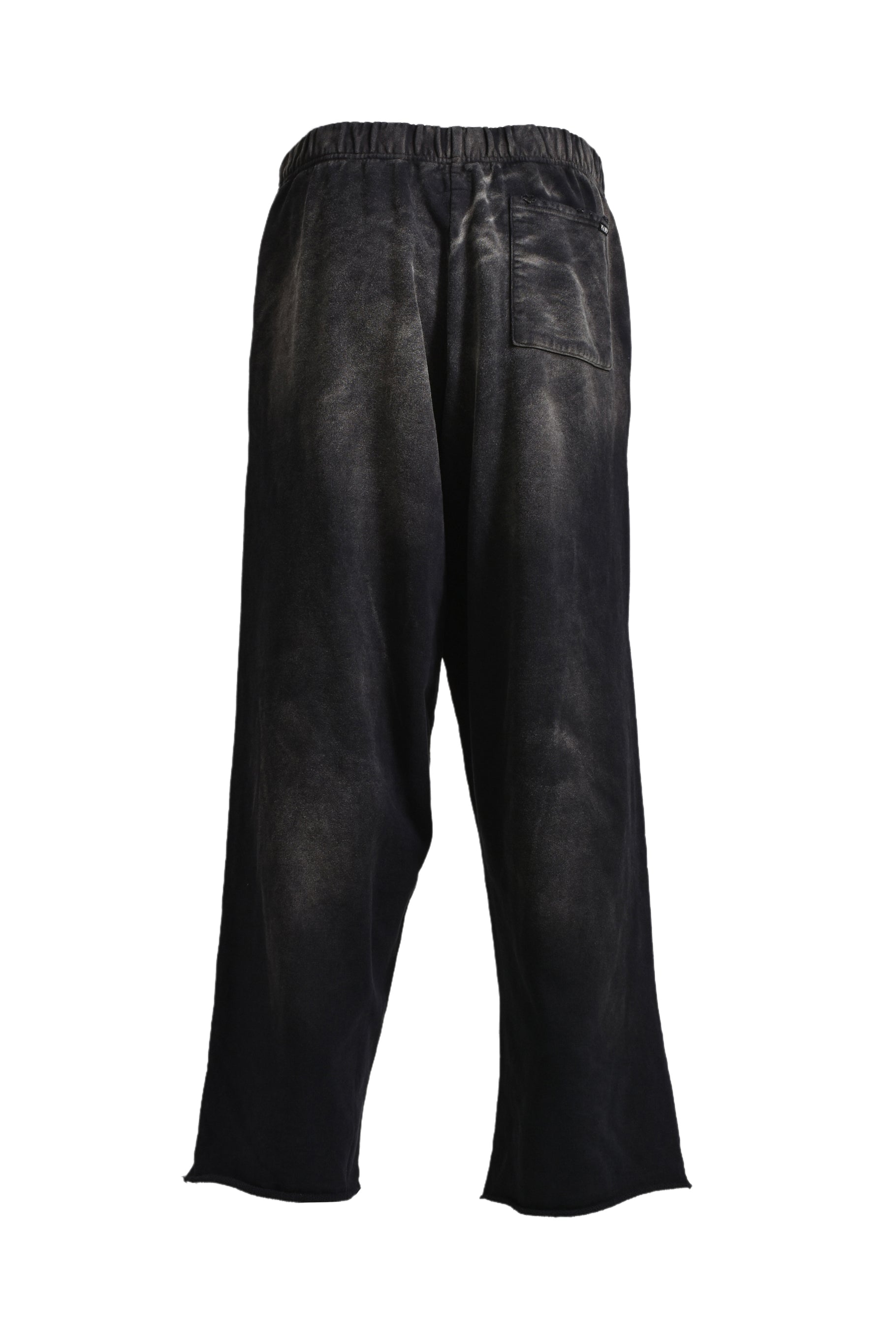 “RODEO”BREACHED SWEAT WIDE PANTS / BLK