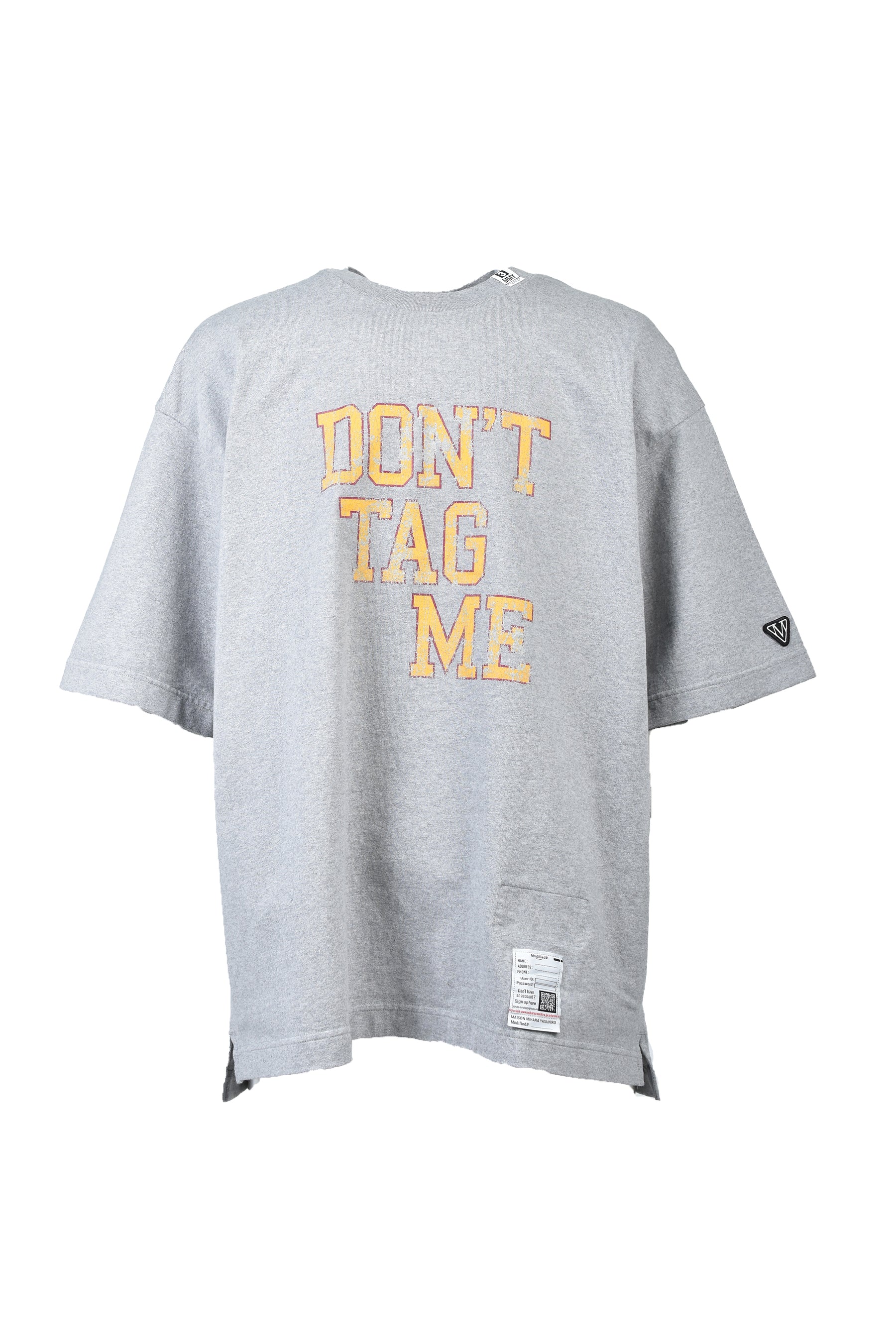 DON'T TAG ME PRINTED TEE / GRY