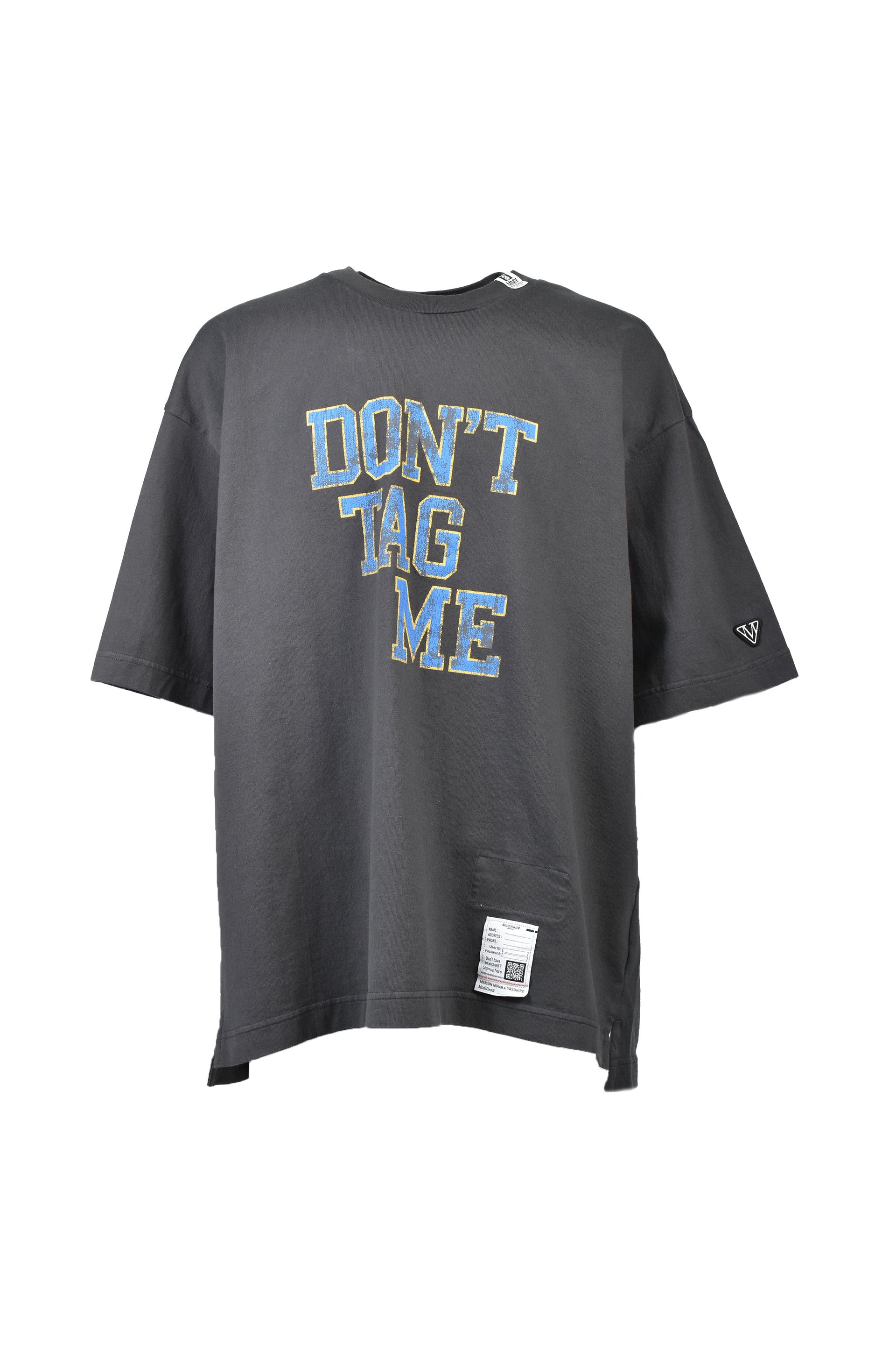 DON'T TAG ME PRINTED TEE / BLK