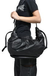 SCRUNCHIE HOBO SMALL / BLACK 