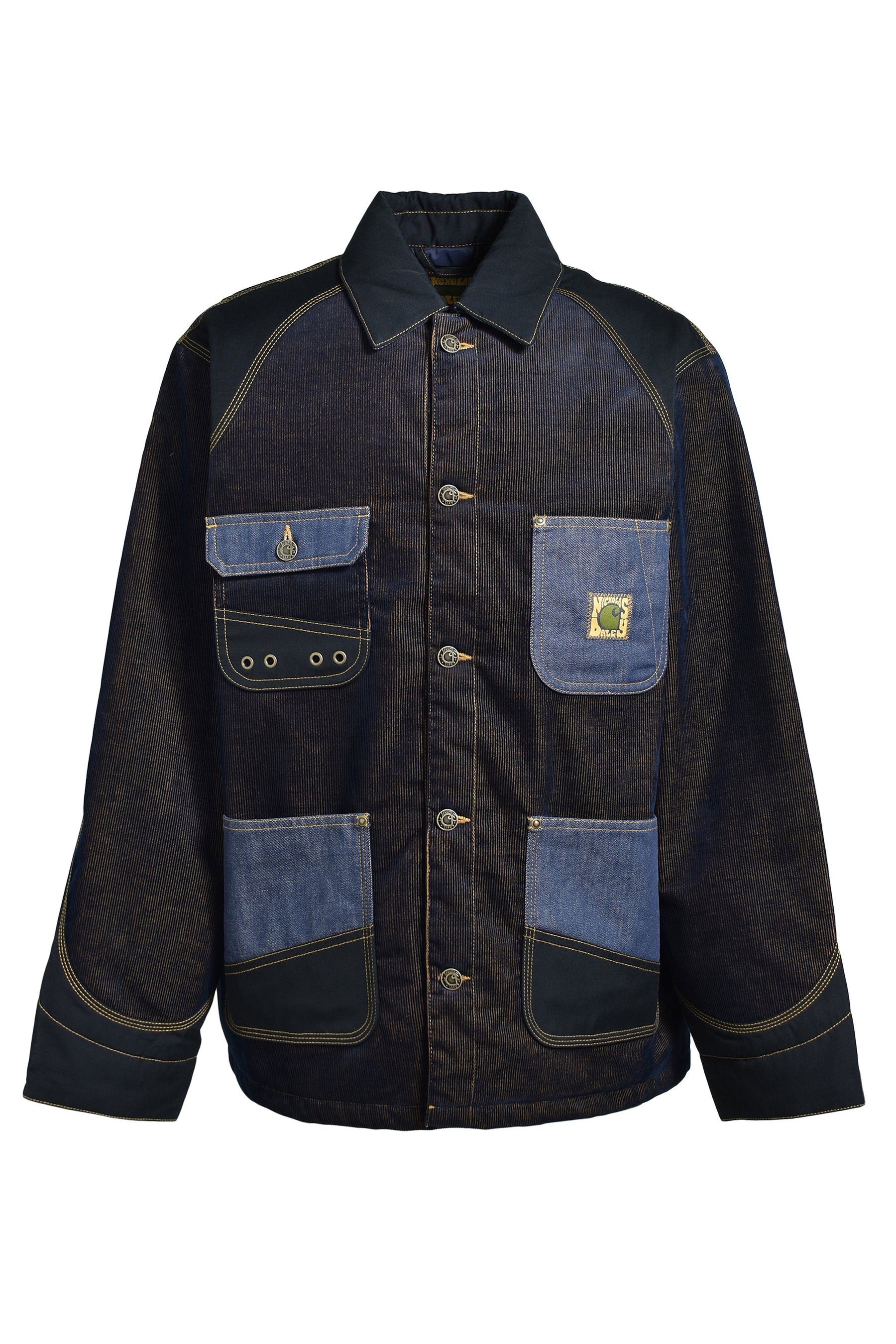 OG CHORE COAT / DARK NAVY / MUSTARD