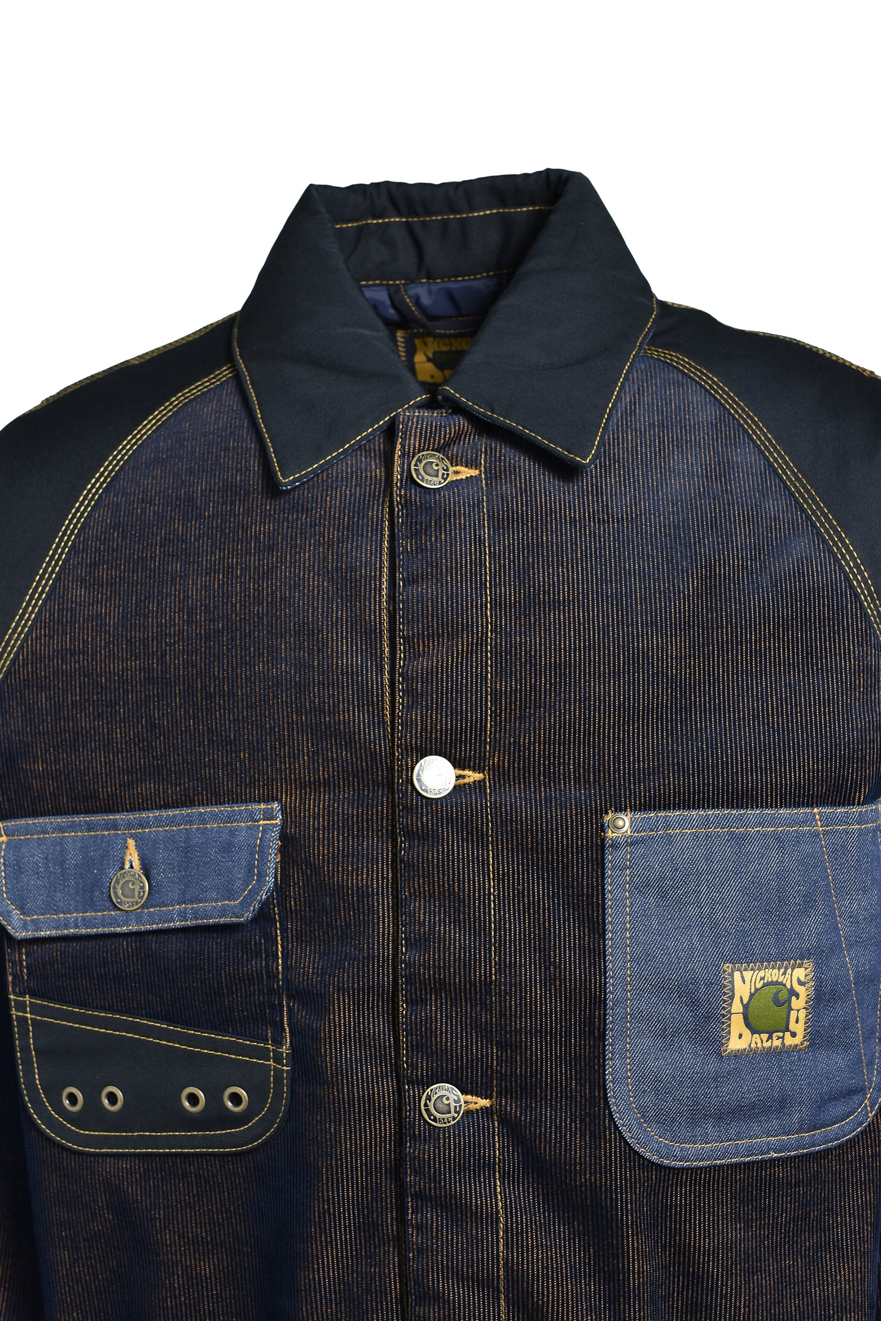 OG CHORE COAT / DARK NAVY / MUSTARD