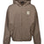 EMBLEM LOGO CHECK ZIP UP HOODIE / BRW