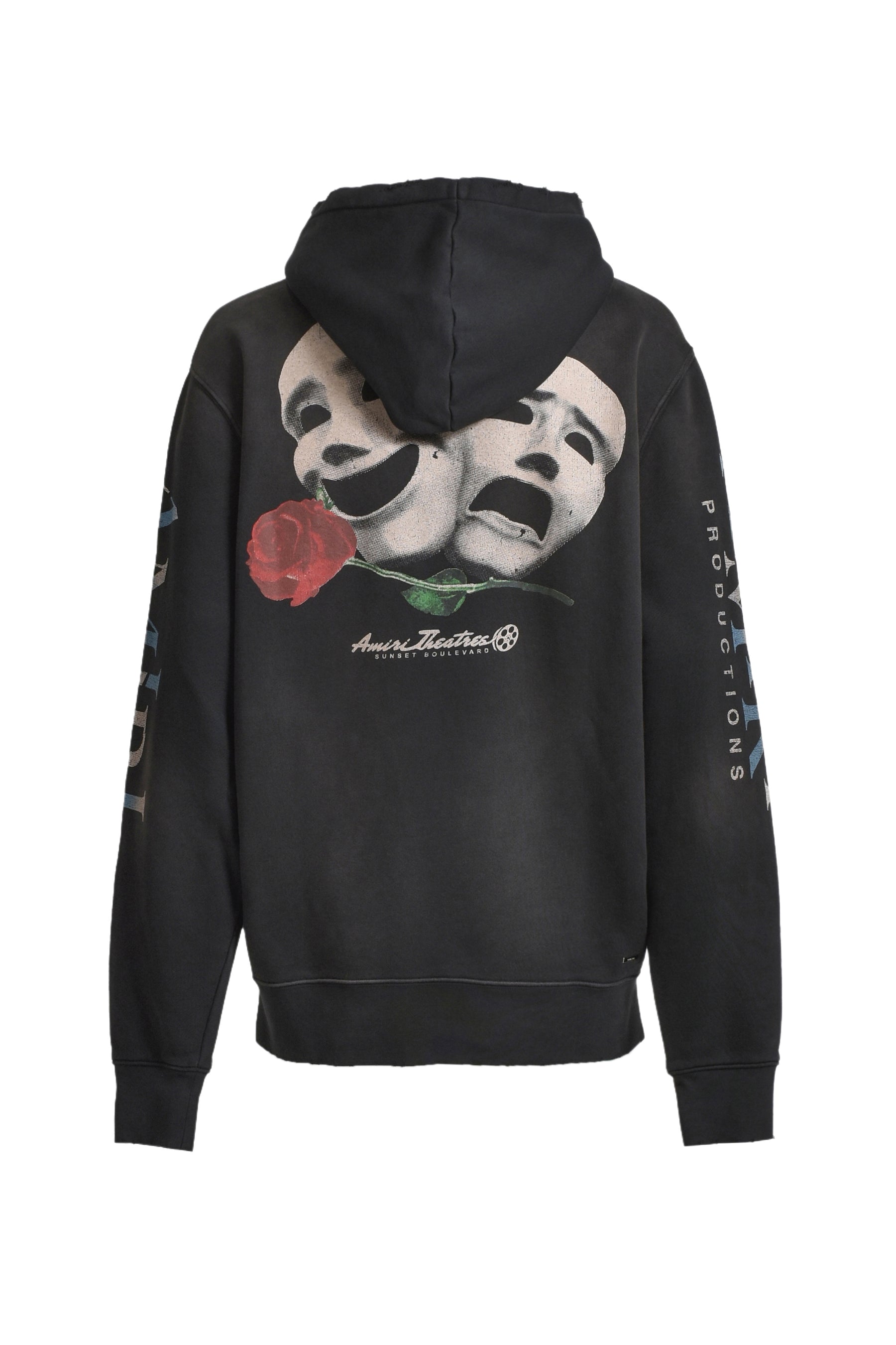 THEATRE MASKS HOODIE / BLK