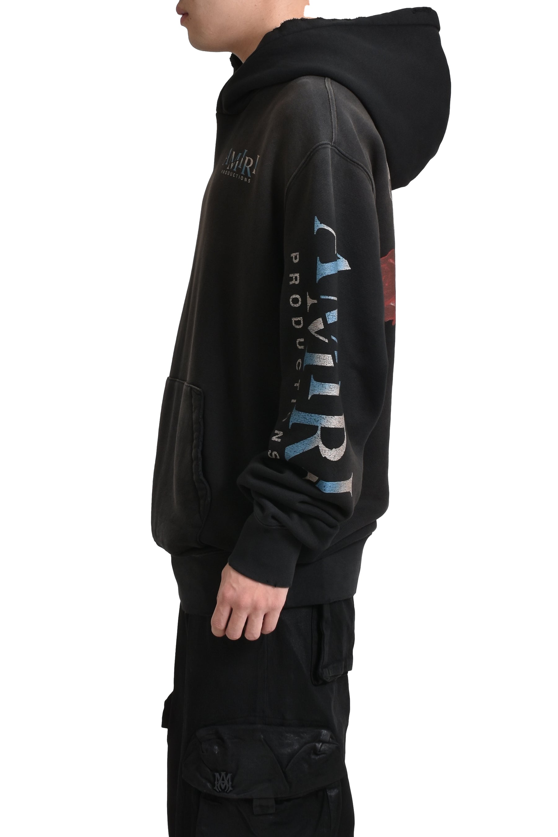 THEATRE MASKS HOODIE / BLK