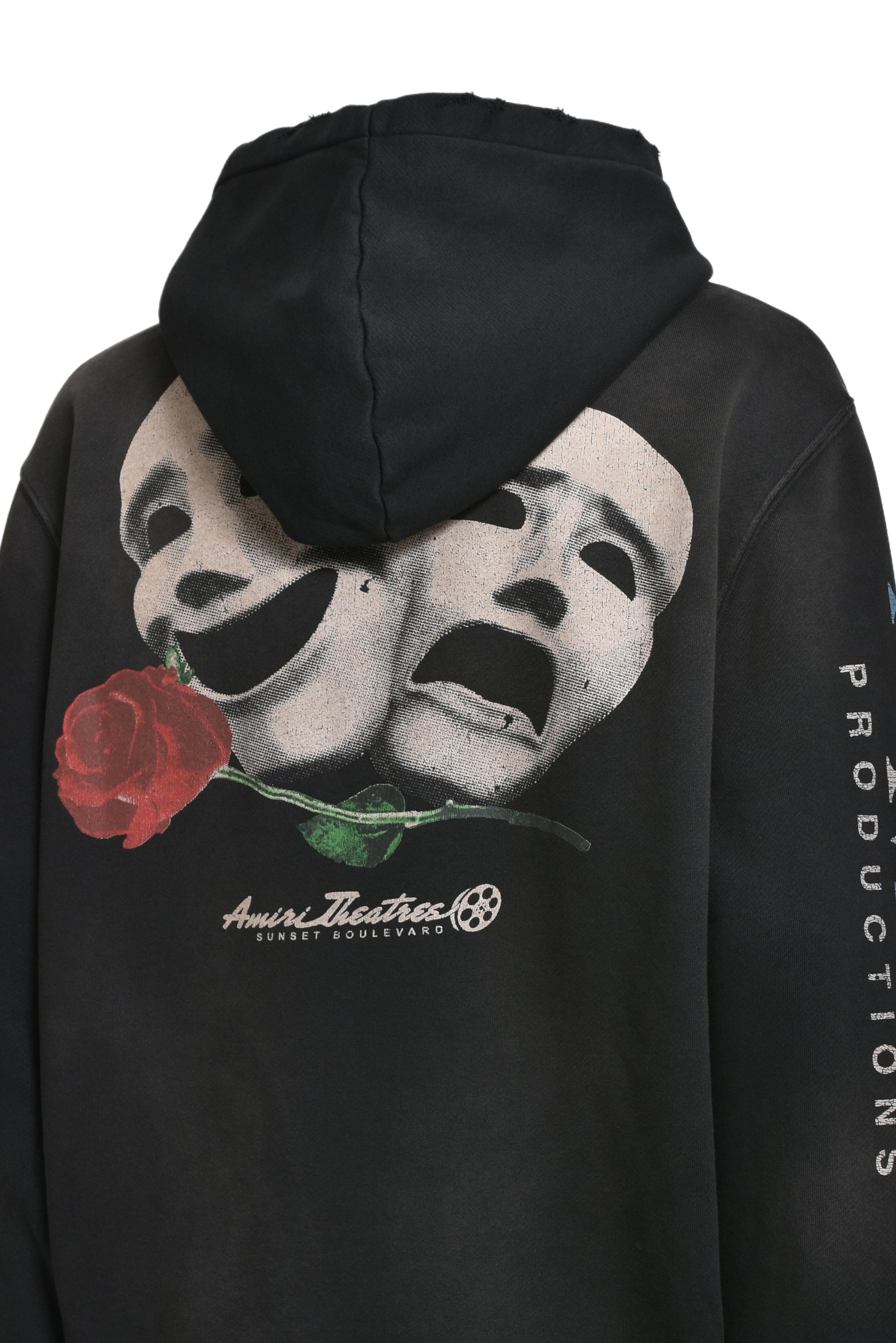 THEATRE MASKS HOODIE / BLK