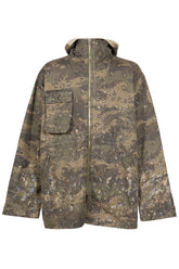 PAISLEY CAMO HOODED BLOUSON / KHA