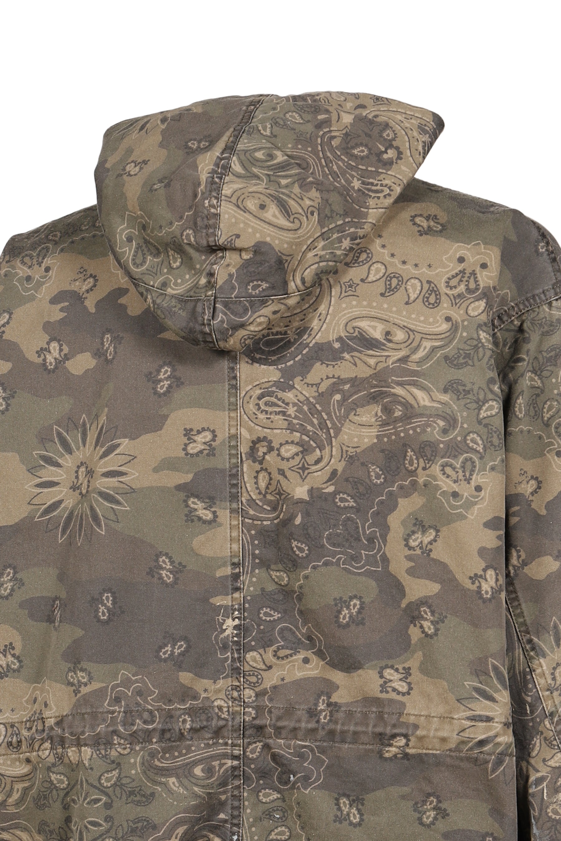 PAISLEY CAMO HOODED BLOUSON / KHA