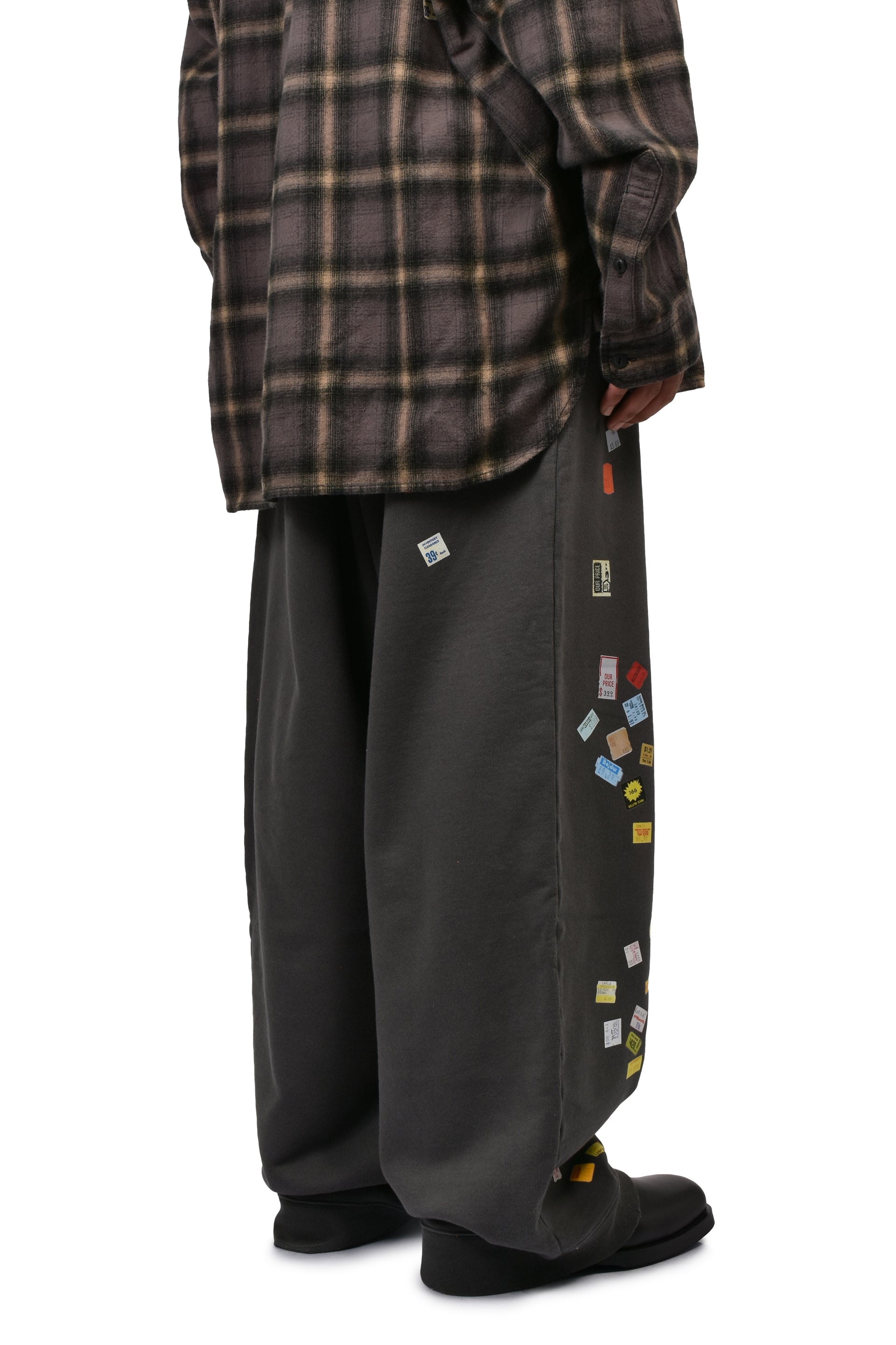 PRICE STICKER SWEAT PANTS / BLK