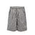 EMBLEM LOGO CHECK SHORTS / WHT