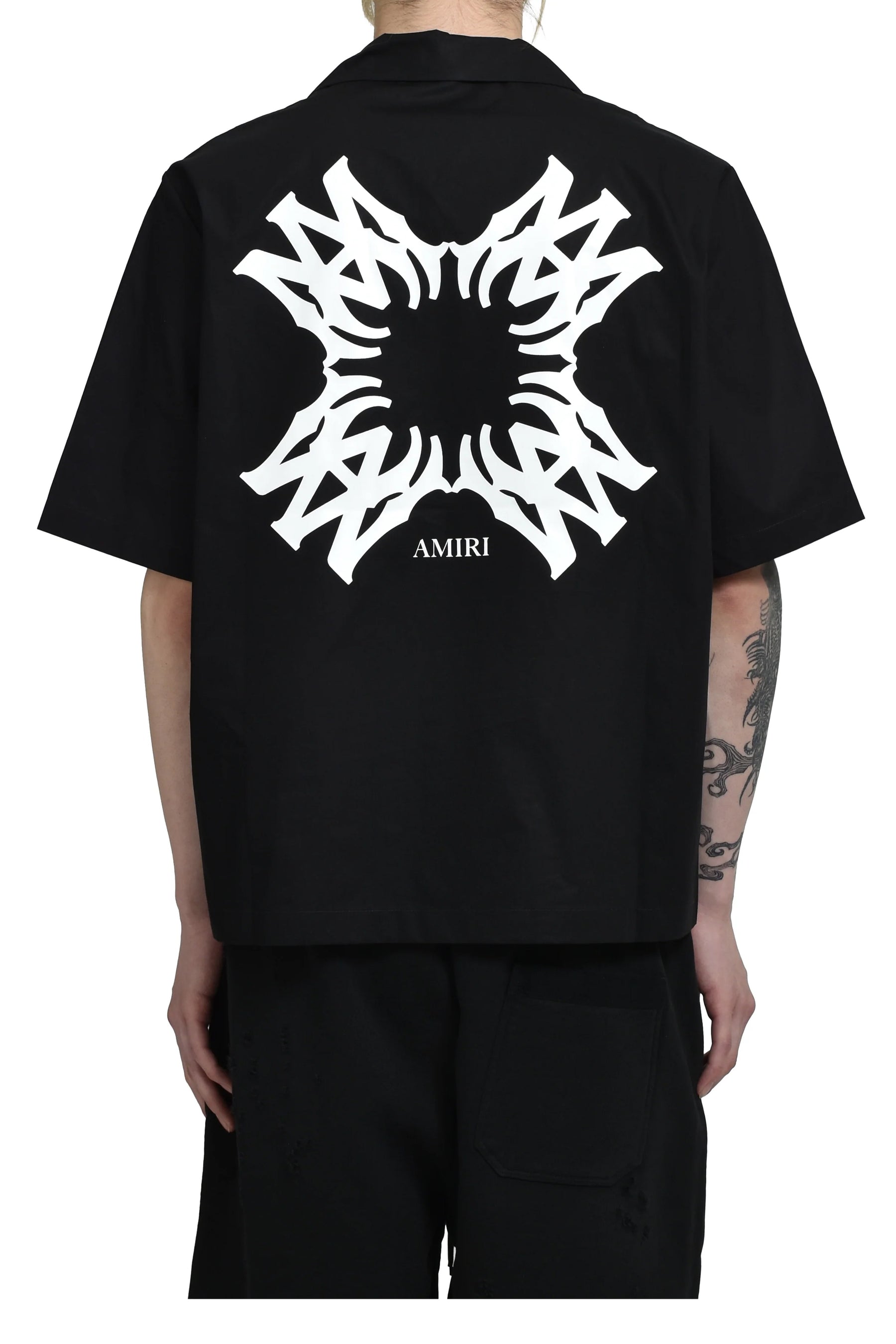 AMIRI アミリ SS25 BOWLING SHIRT / BLK - NUBIAN