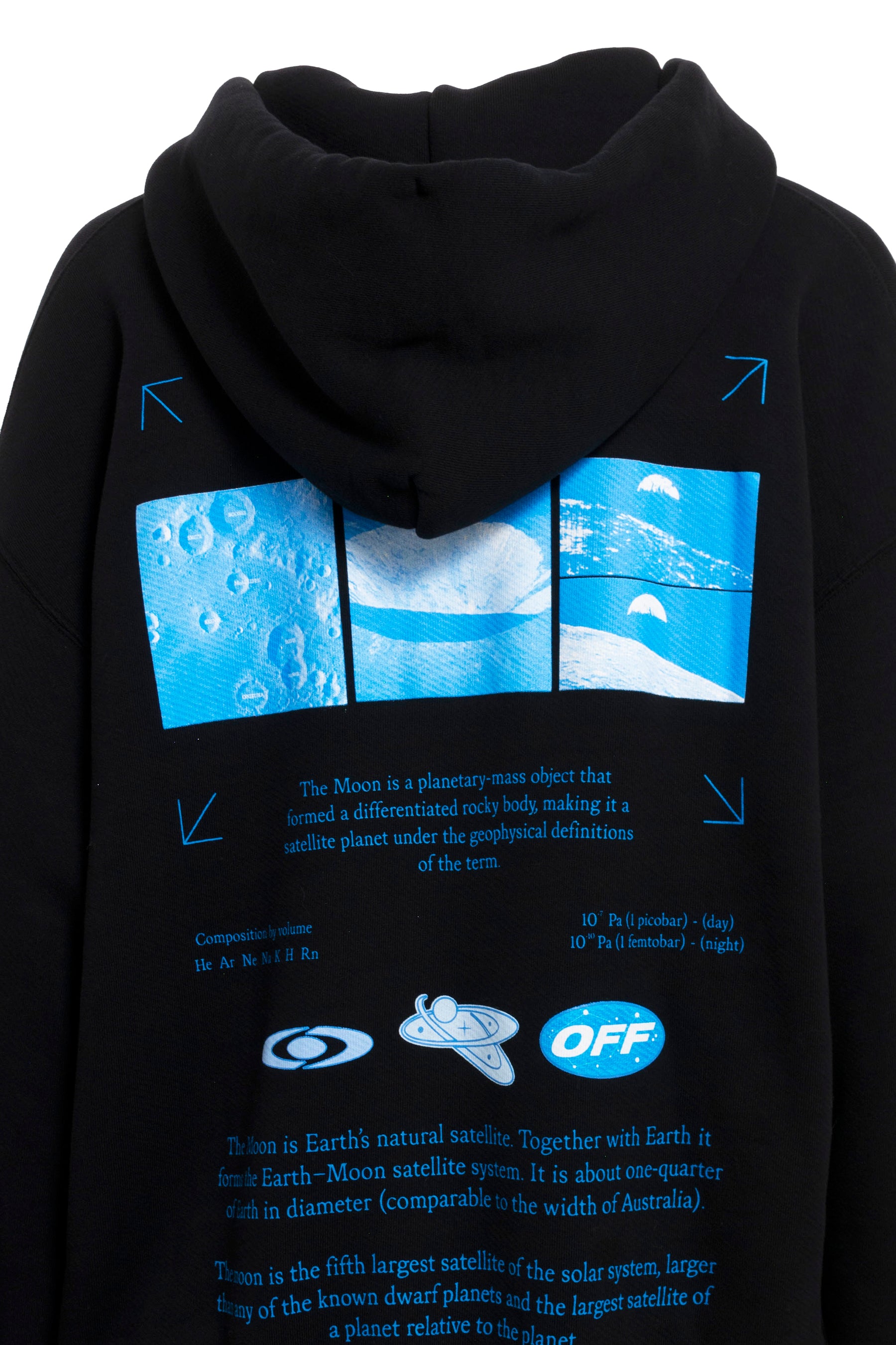 Off-White オフホワイト FW23 ONTHEGO MOON SKATE HOODIE / BLK MULTI