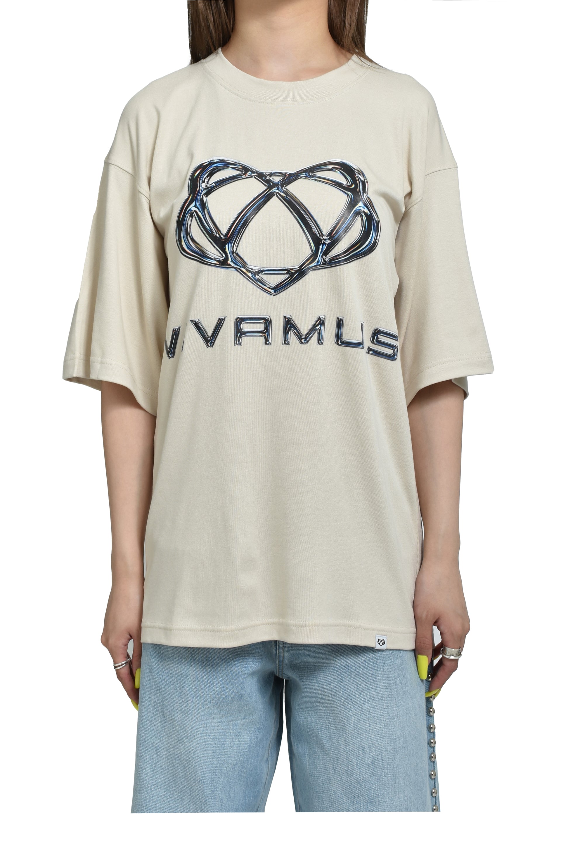 VIVAMUS LOGO CREWNECK T-SHIRT / WHT