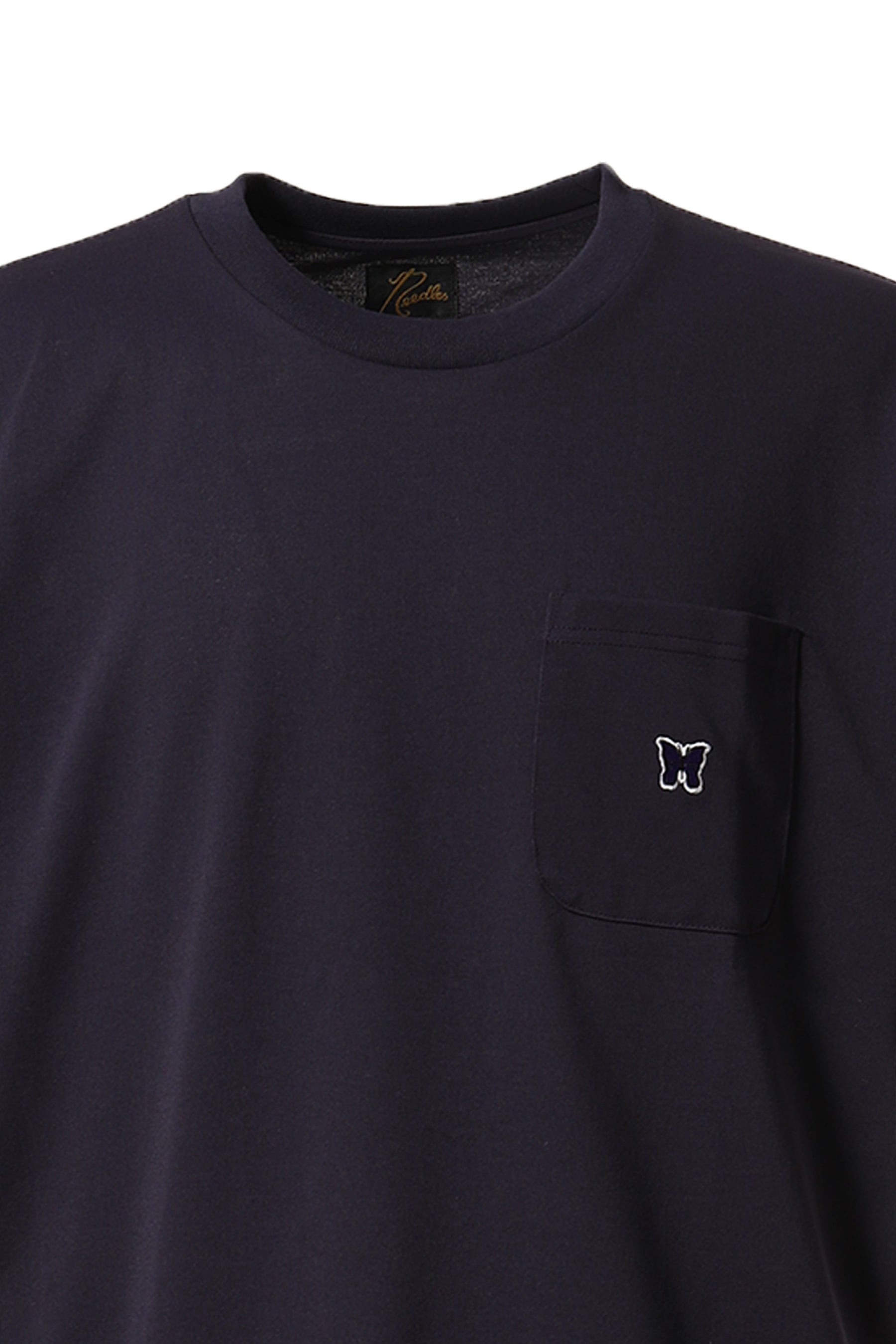 Needles FW23 S/S CREW NECK TEE - POLY JERSEY / EGGPLANT -NUBIAN