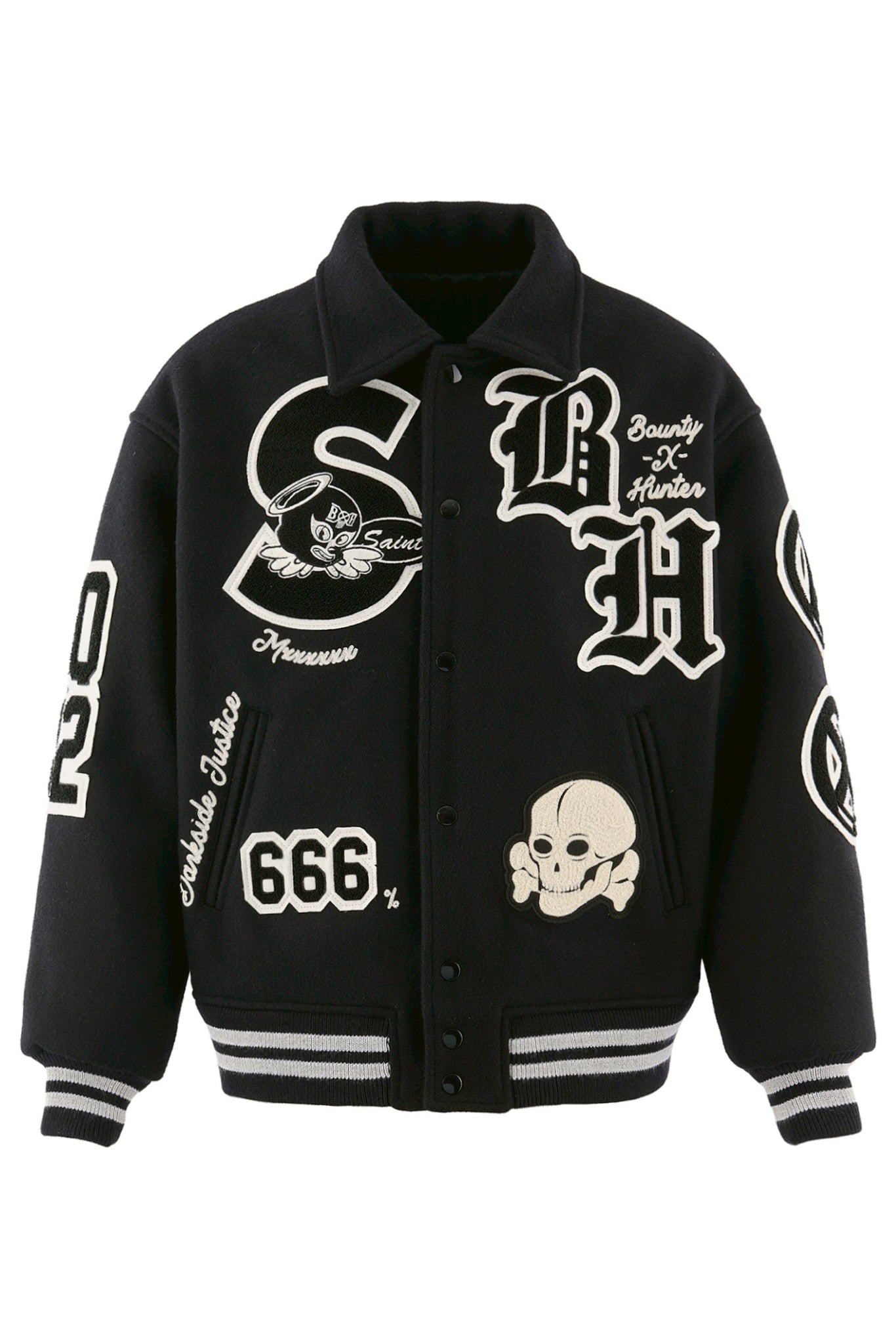 BH_VARSITY JKT/SNT HUNTER / BLK