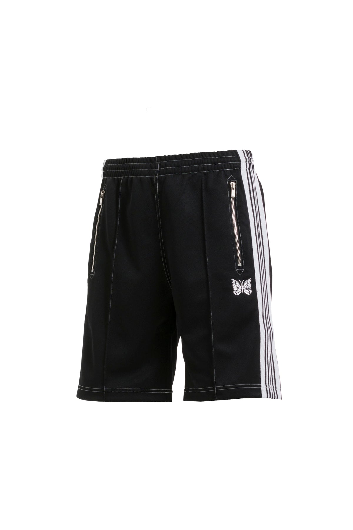 TRACK SHORTS - POLY SMOOTH(EXCLUSIVE) / BLK WHT