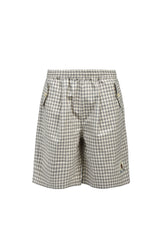 EMBLEM LOGO CHECK SHORTS / BEI