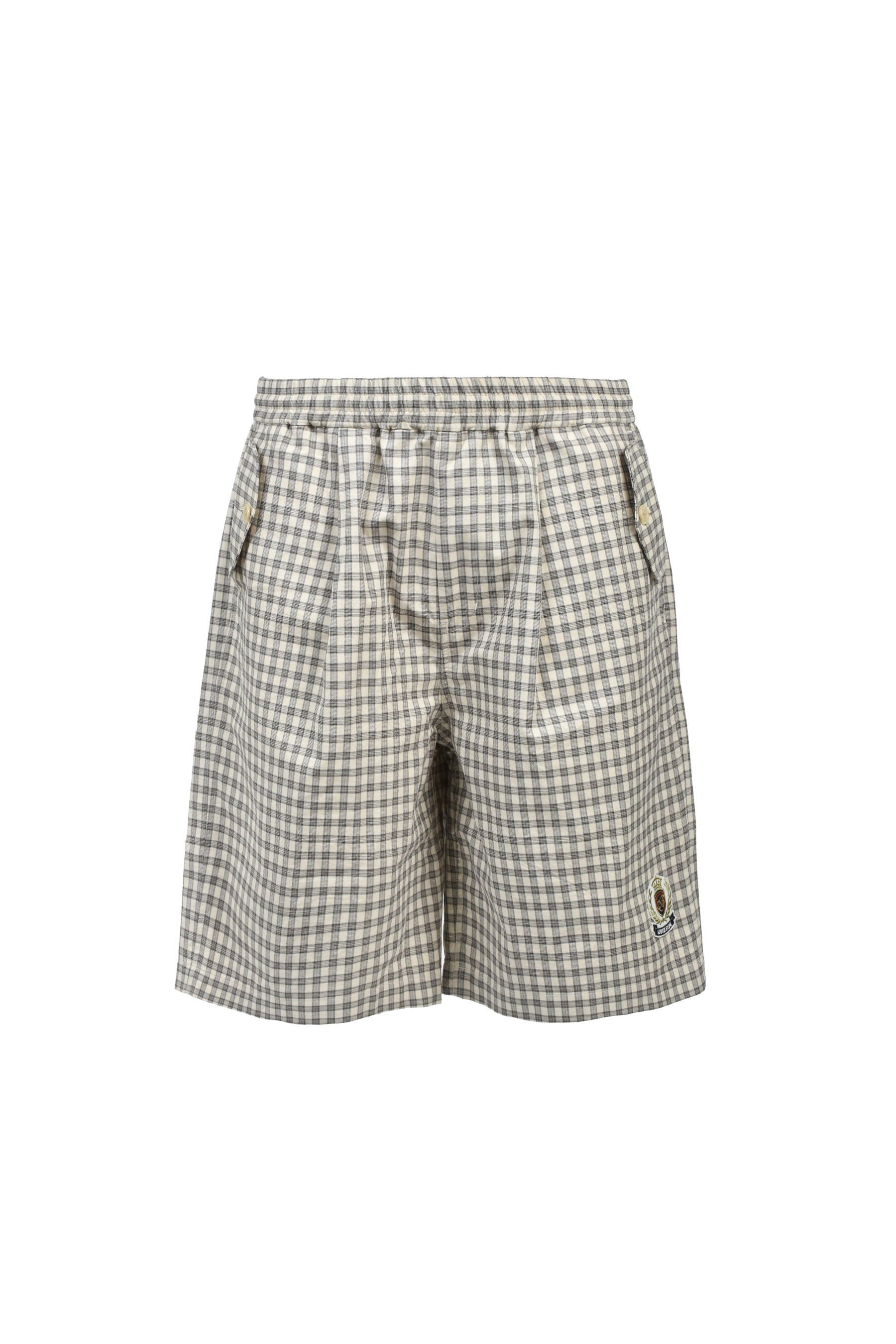 EMBLEM LOGO CHECK SHORTS / BEI
