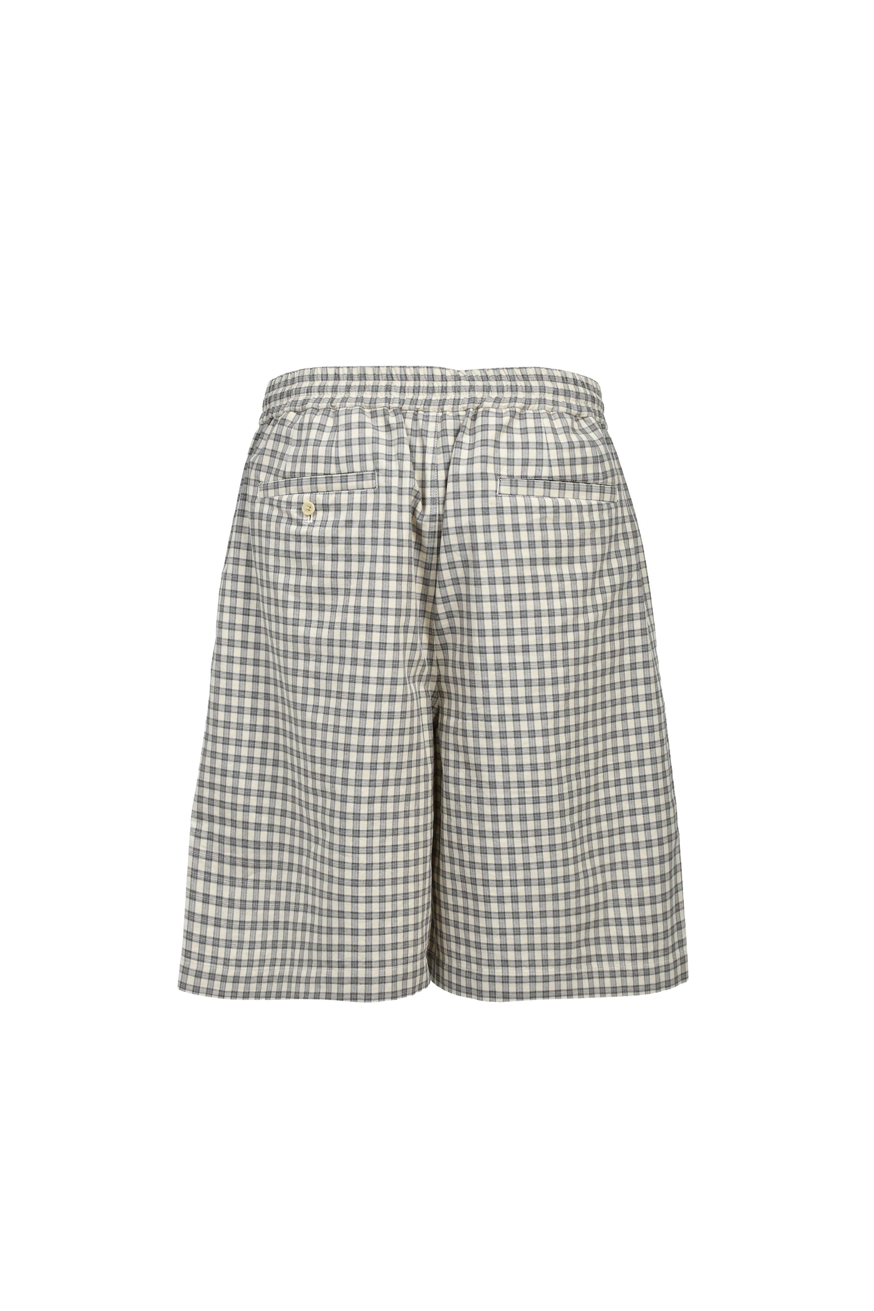 EMBLEM LOGO CHECK SHORTS / BEI