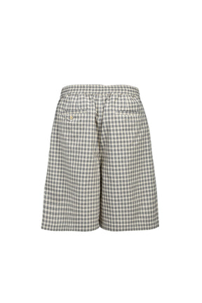 EMBLEM LOGO CHECK SHORTS / BEI