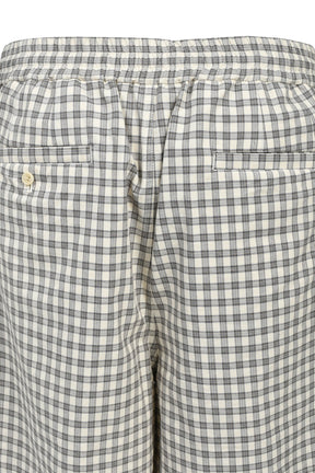 EMBLEM LOGO CHECK SHORTS / BEI