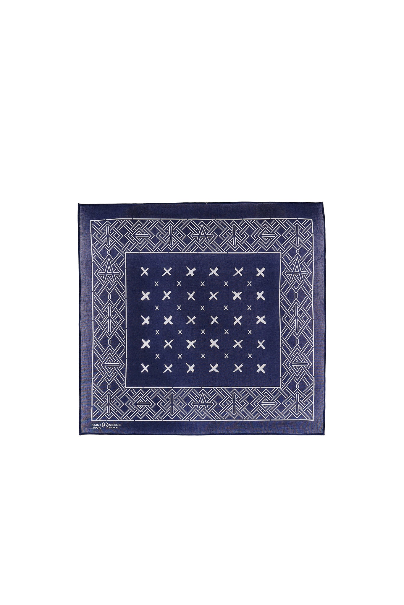 BKM_BANDANA/CROSS / NVY