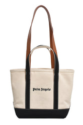 Palm Angels LOGO CANVAS TOTE / OFFWHT BLK