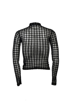 MA QUAD FLOCKED TOP / BLK