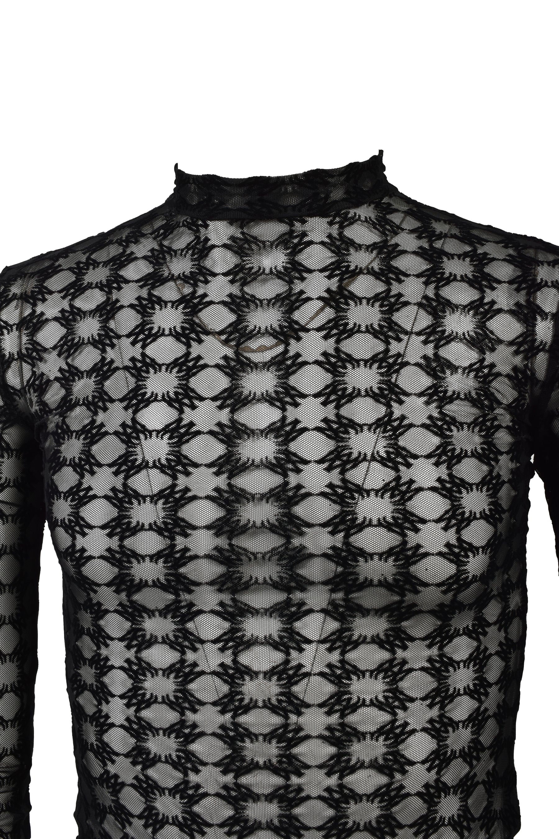 MA QUAD FLOCKED TOP / BLK