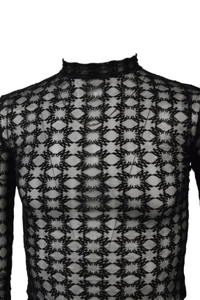 MA QUAD FLOCKED TOP / BLK