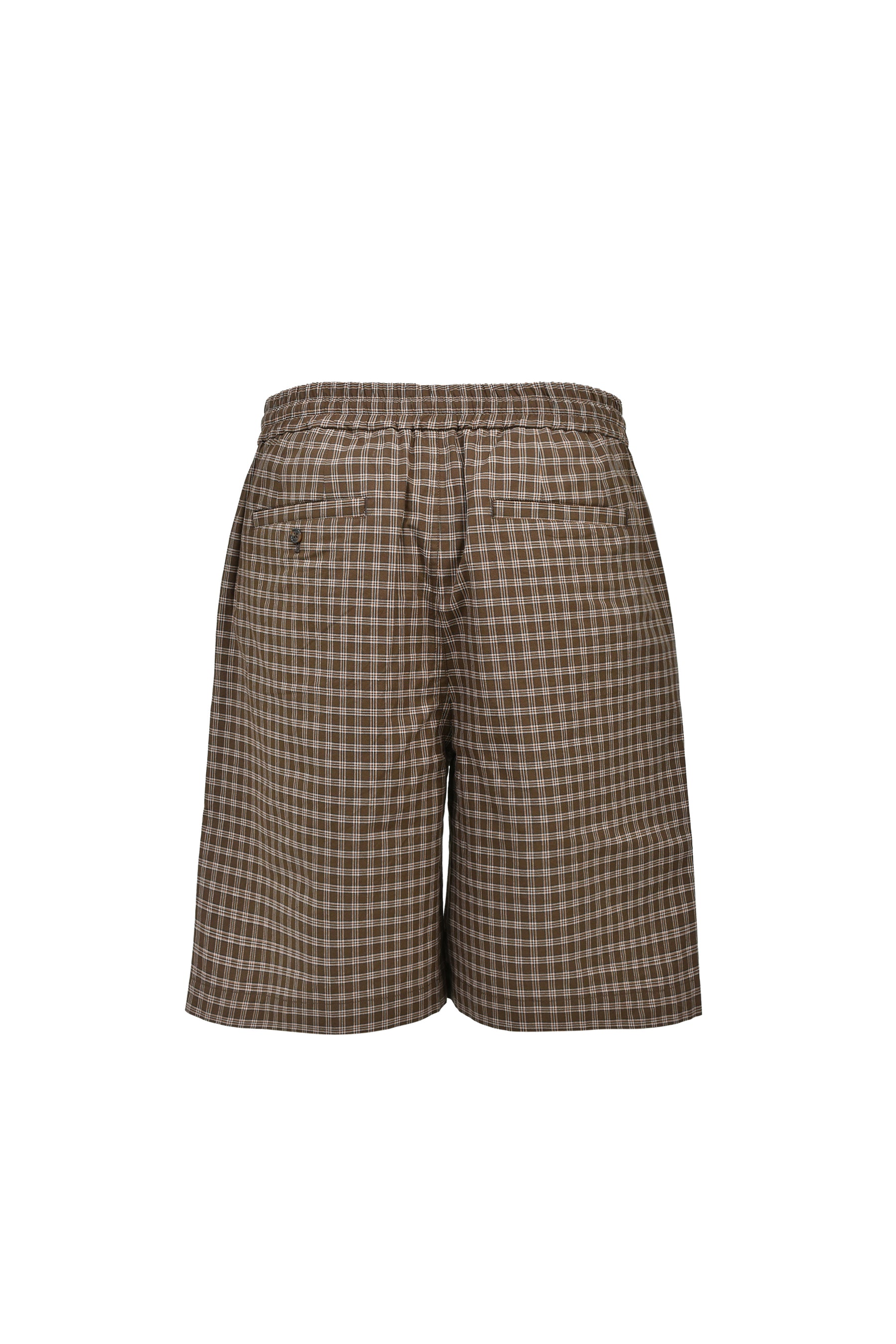EMBLEM LOGO CHECK SHORTS / BRW
