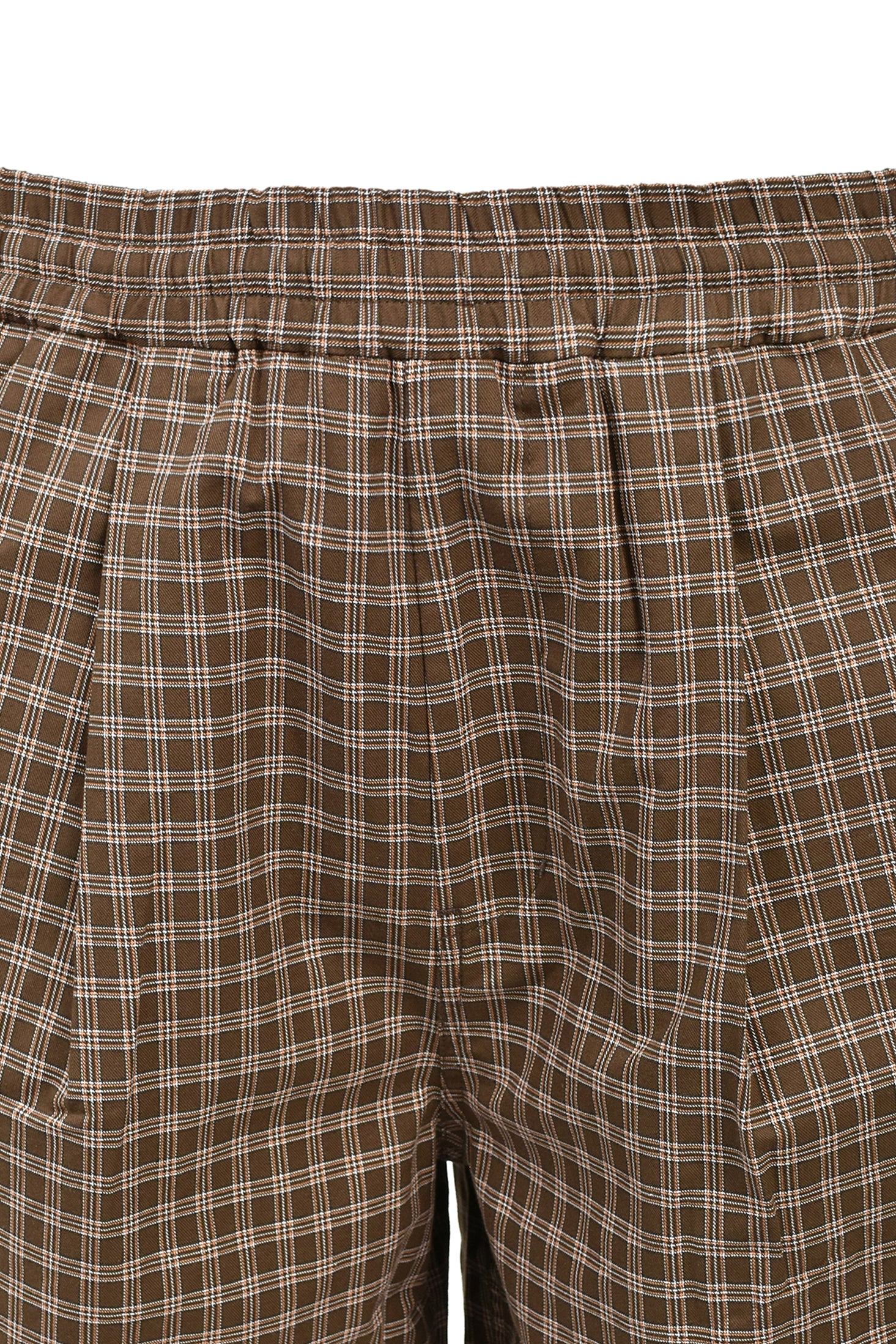 EMBLEM LOGO CHECK SHORTS / BRW