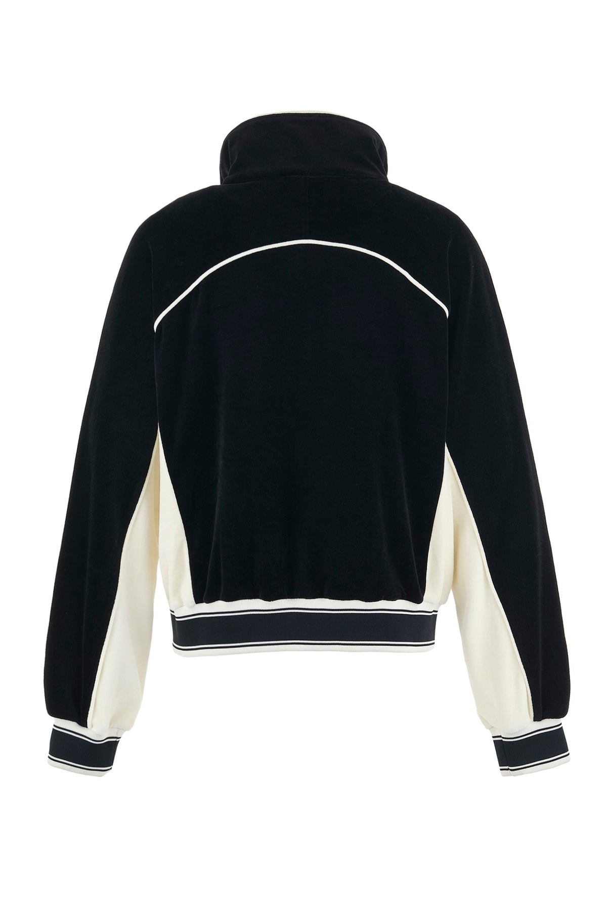 LM_TRACK JACKET/VELOUR / BLK