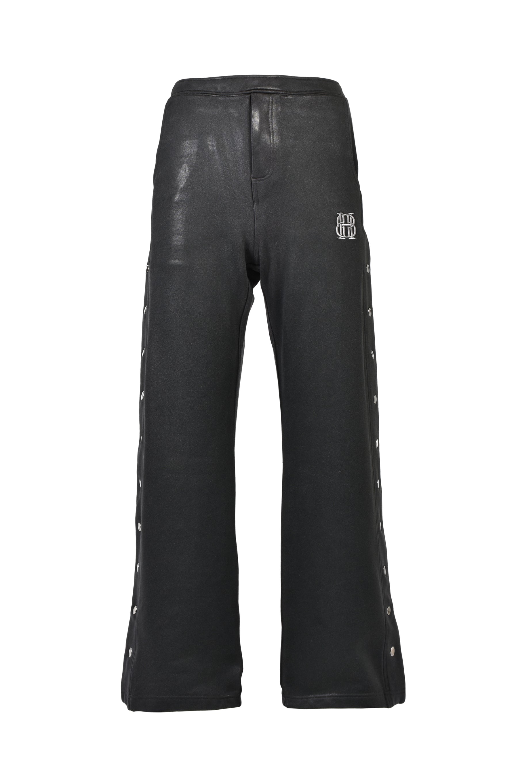 BH COATING SIDE SNAP PANTS / BLK