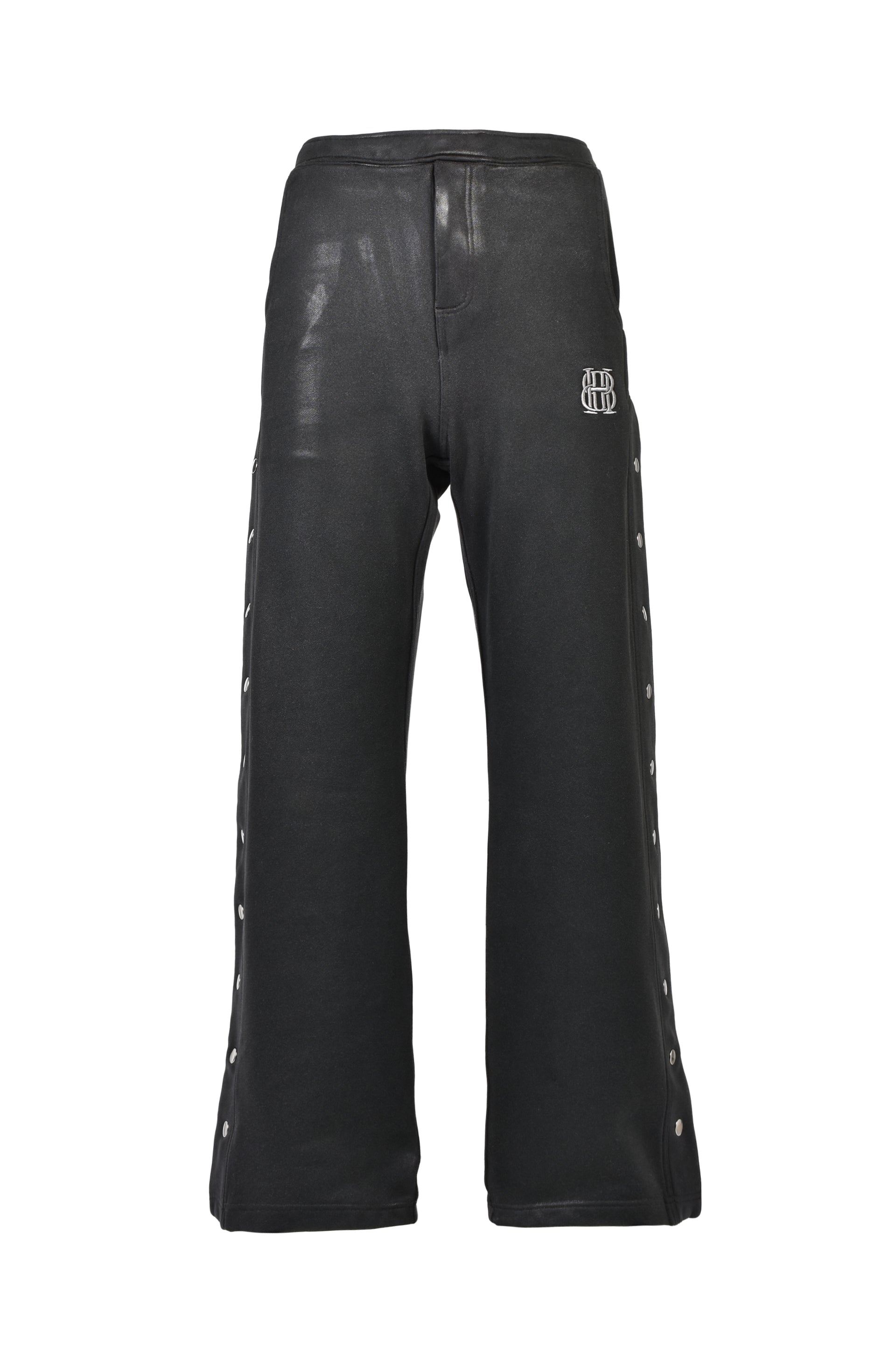 BH COATING SIDE SNAP PANTS / BLK