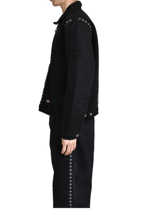 X STITCH EISENHOWER JACKET / BLK